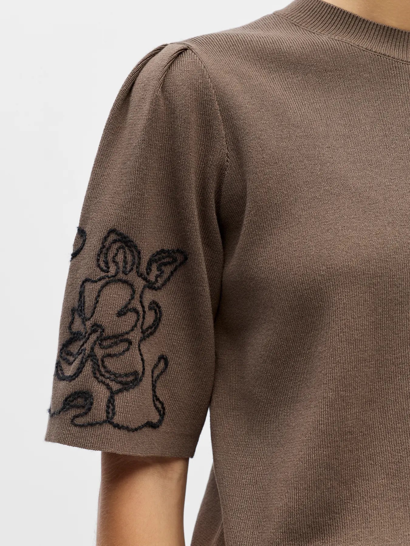 OBJFLORA 2/4 RE KNIT PULLOVER 143