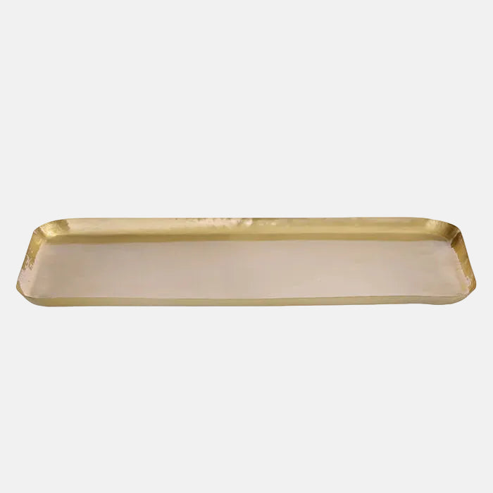 Decoratie tray gold rectangular L