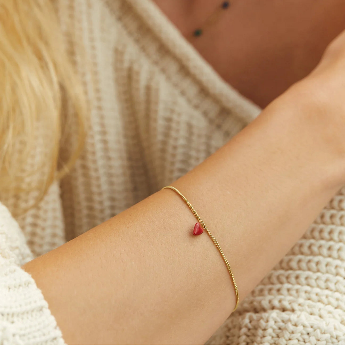 Heart Beat Bracelet goud