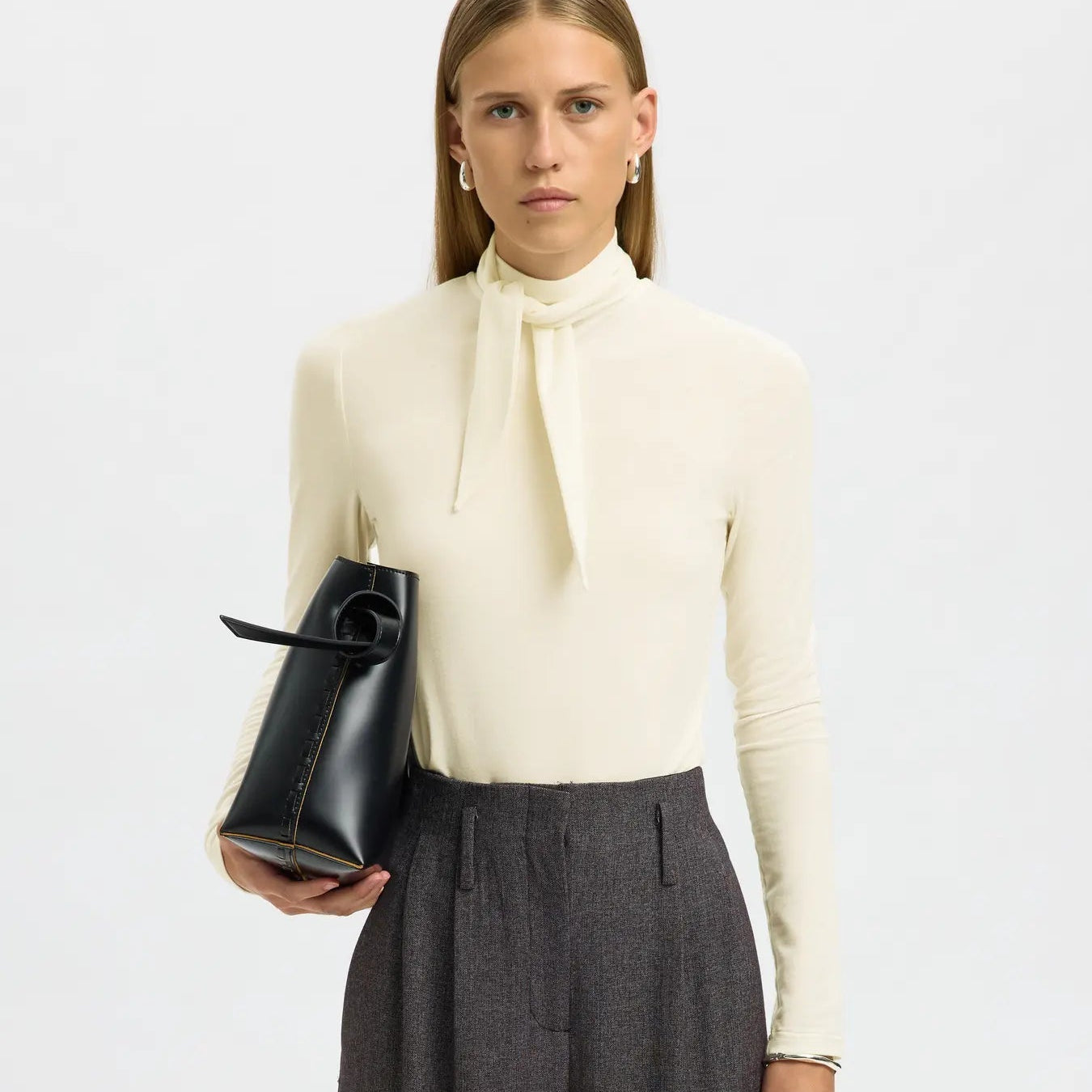 SLFLINA LANO LS HIGH NECK TOP