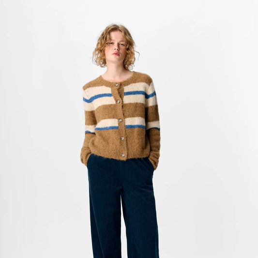 OBJGALIA L/S RE KNIT CARDIGAN NOOS