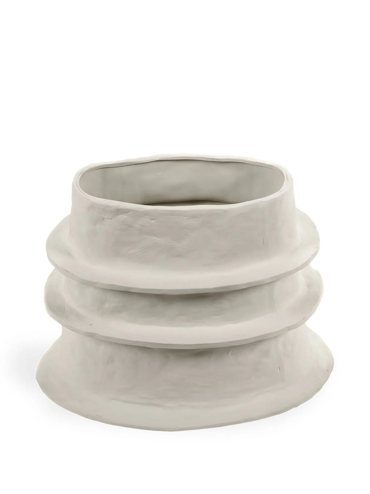 Flowerpot Oval Ribbed
