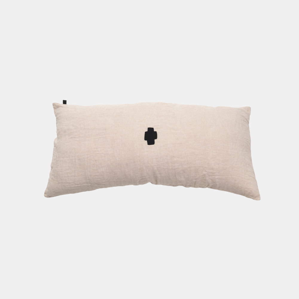 Kussen Zand Cross Zwart