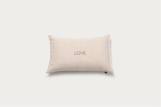 Kussenhoes Zand LOVE Zwart