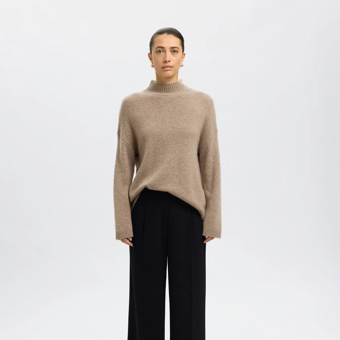 SLFCILLE CASHMERE BLEND HIGH NECK NOOS