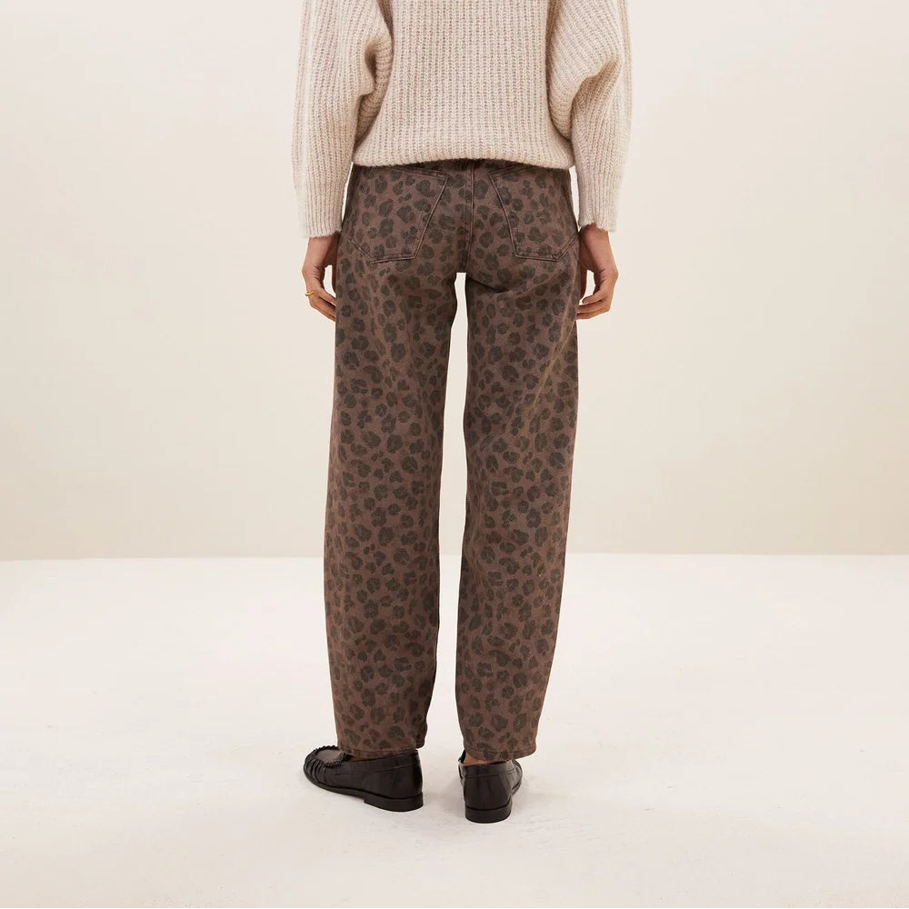 lew cheetah chocolate pants