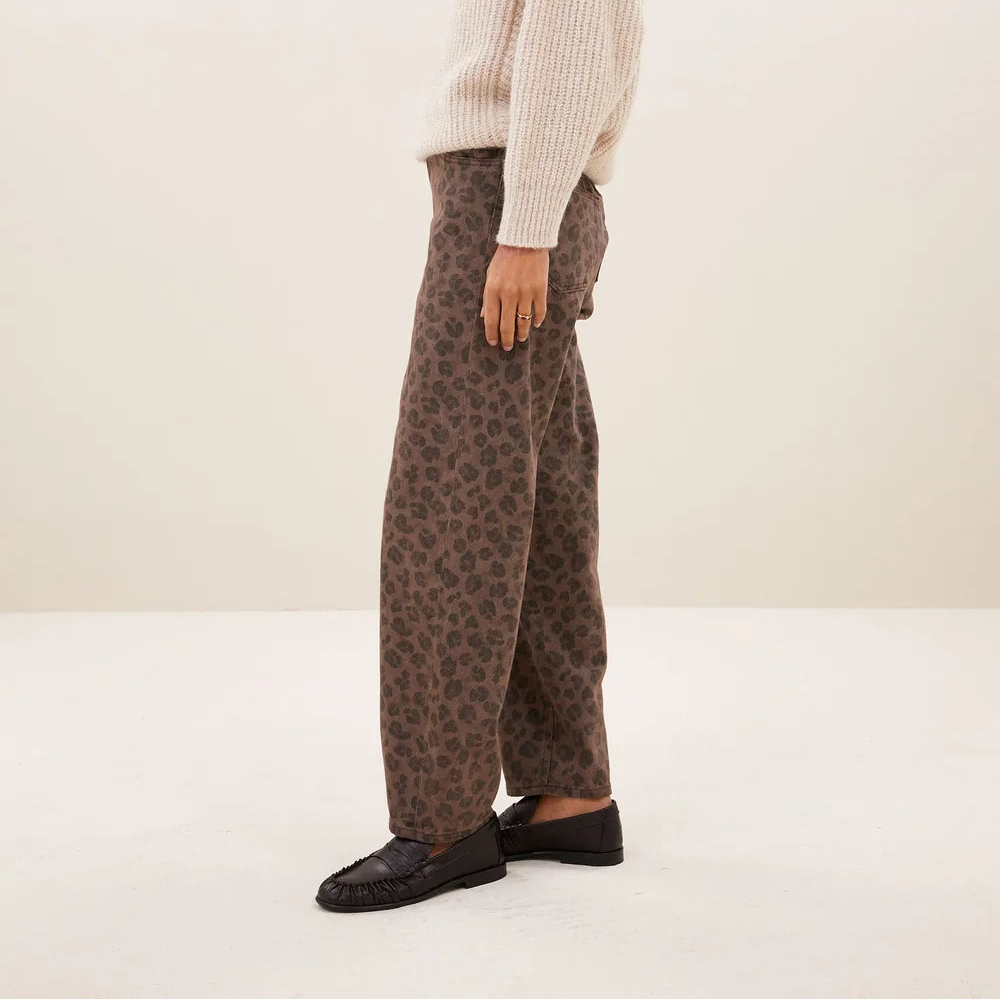 lew cheetah chocolate pants