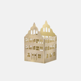 Load image into Gallery viewer, Candle Holder Townhouse H16cm Golden
