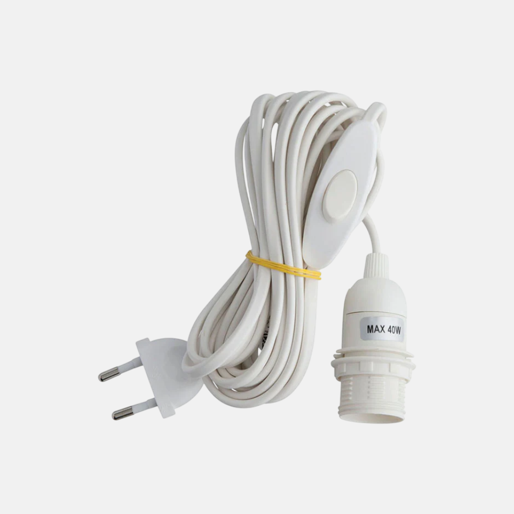 Electric Cord White E14