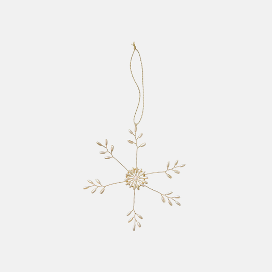Beaded Ornament Star Ø13cm Gia Pearl