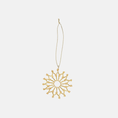 Load image into Gallery viewer, Beaded Ornament Snowflake Ø7cm Elia Gold
