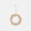 Load image into Gallery viewer, Beaded Ornament Wreath Ø13cm Mio Champagne
