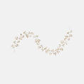 Load image into Gallery viewer, Beaded Garland Clio Champagne 90cm
