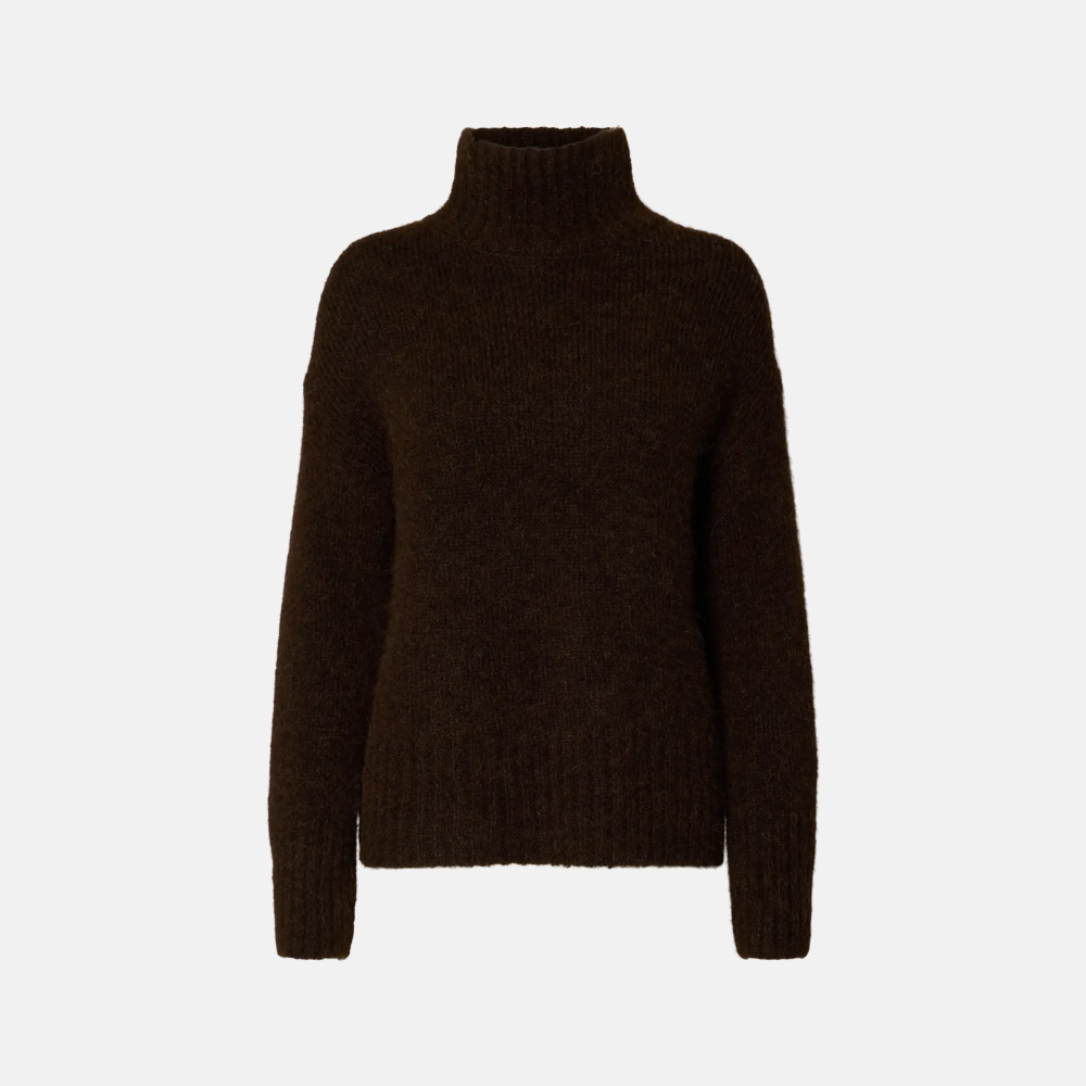 SLFGABRIELLA LS KNIT HIGH NECK NOOS