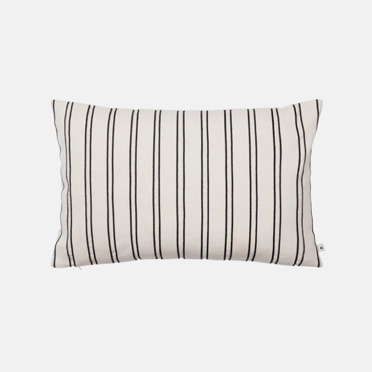 Twill Kussenhoes Off White/Black