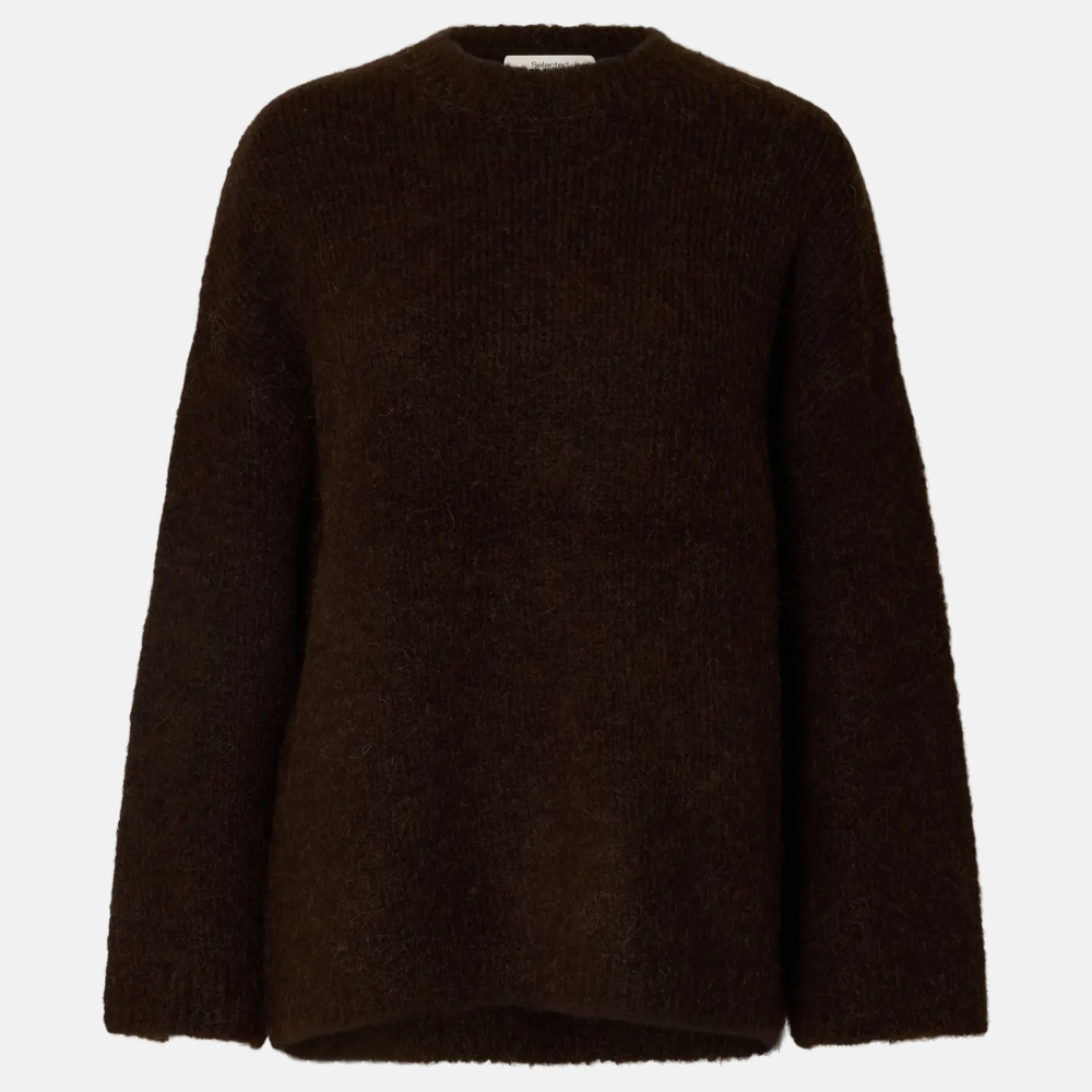 SLFGABRIELLA LS KNIT NEW O-NECK NOOS