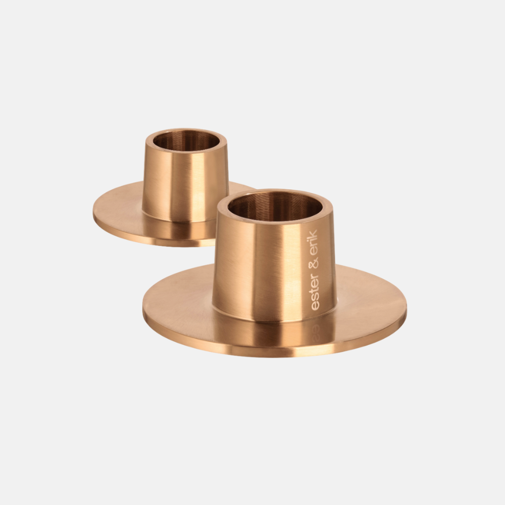 Kaarsenhouder Medium Goud | MAT
