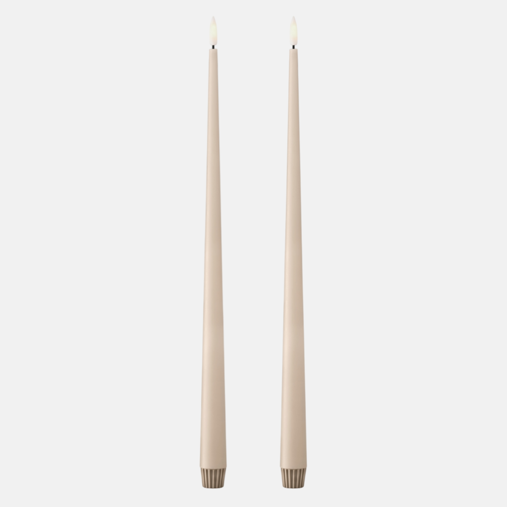 LED Taper Kaars 40cm | 2st. | Ice Latte