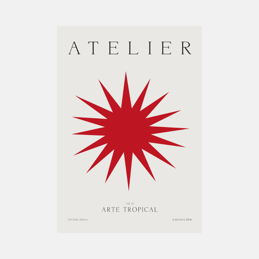 Arte Tropical Poster | Red
