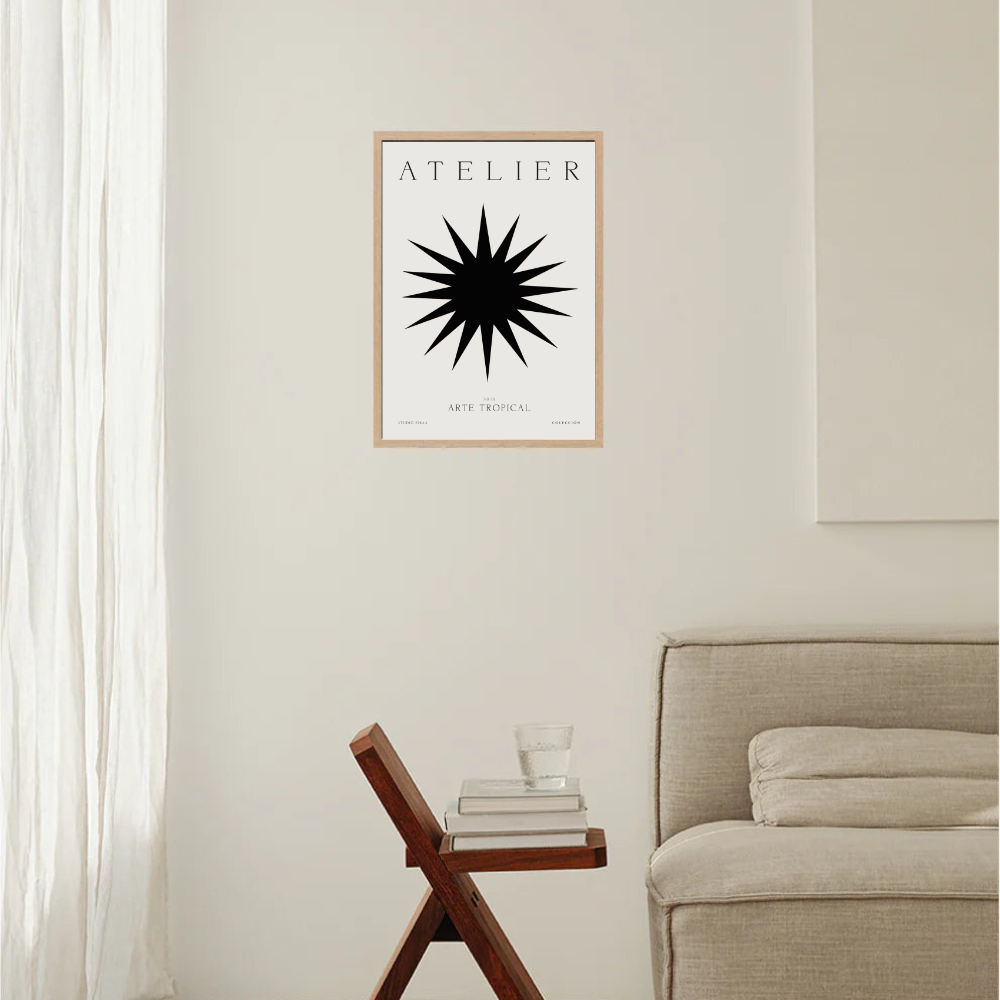 Arte Tropical Poster | Black