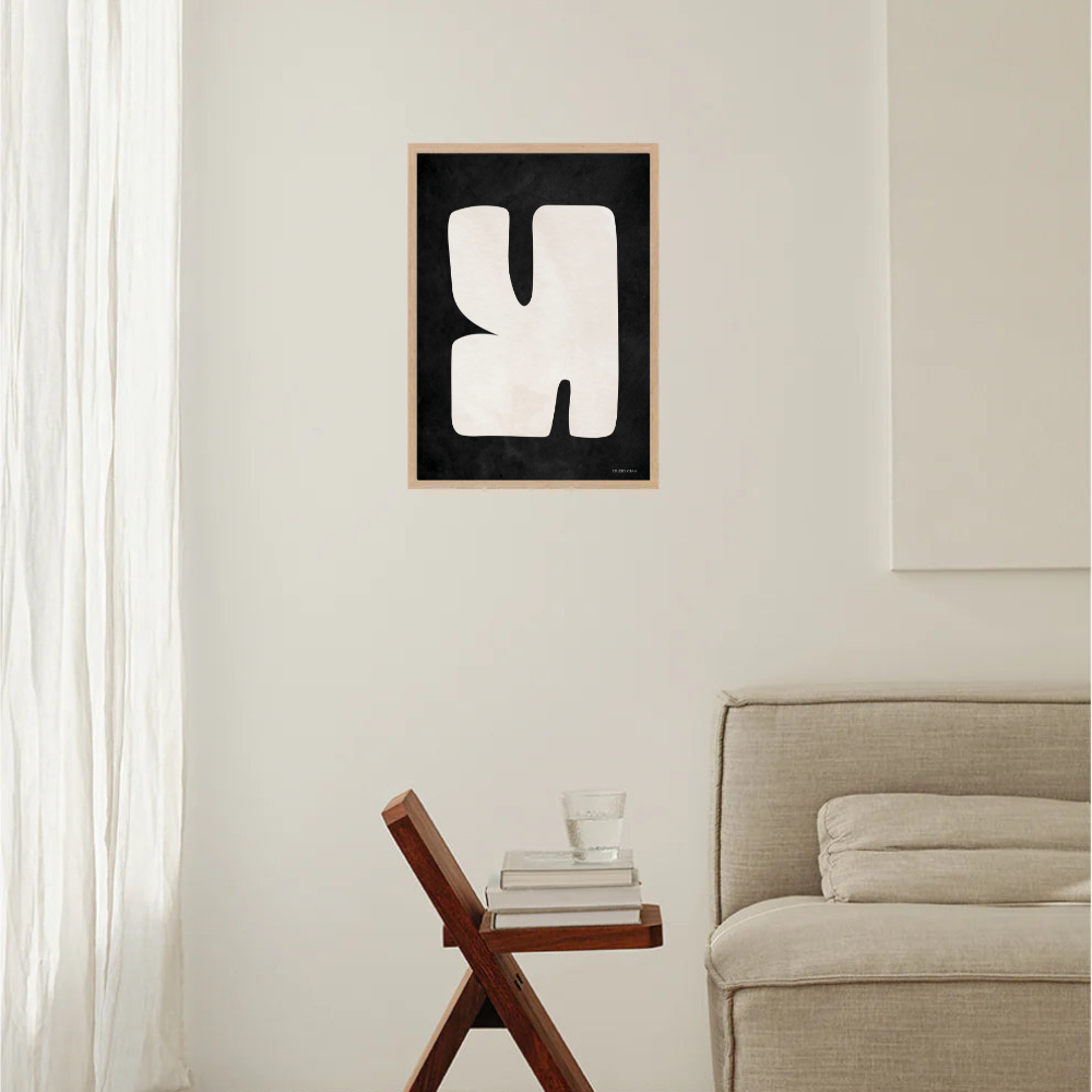 Formas Organicas Poster | Black