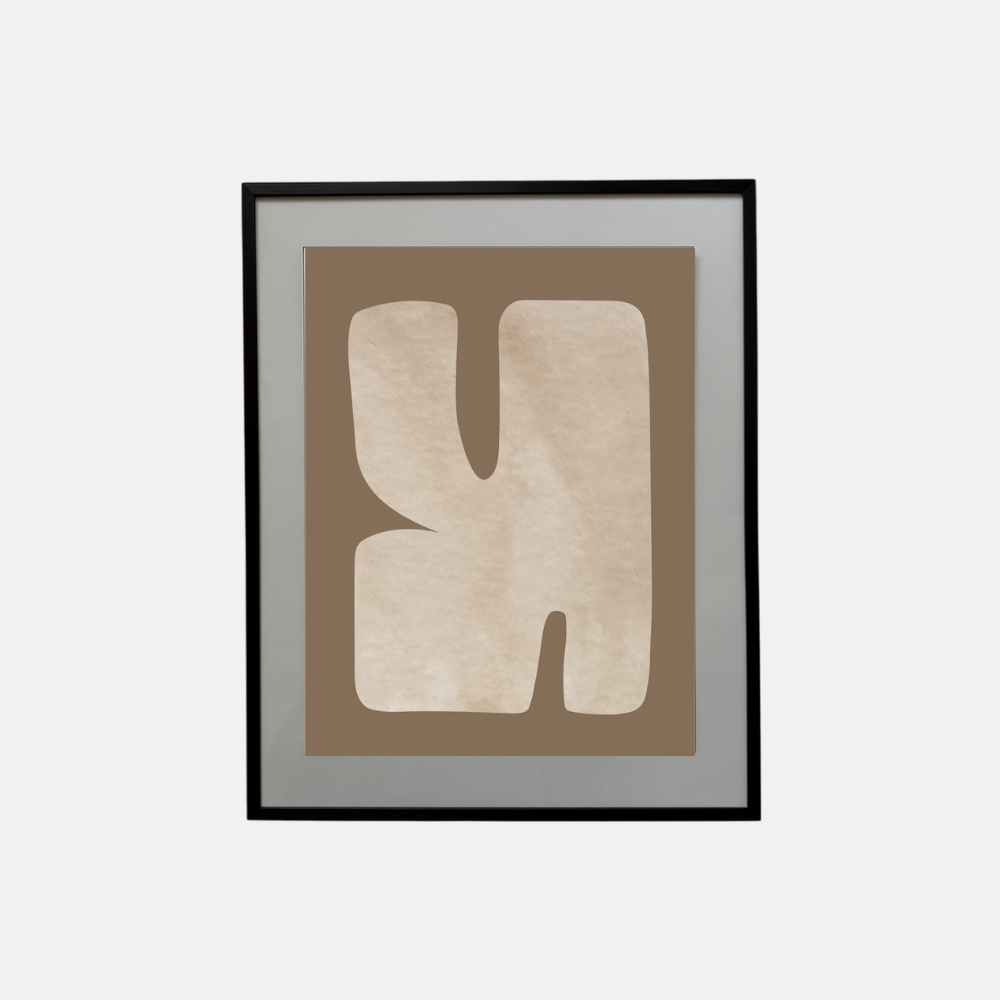 Formas Organicas Eco Poster | Brown