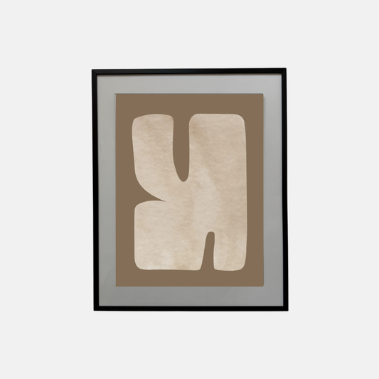 Formas Organicas Eco Poster | Brown