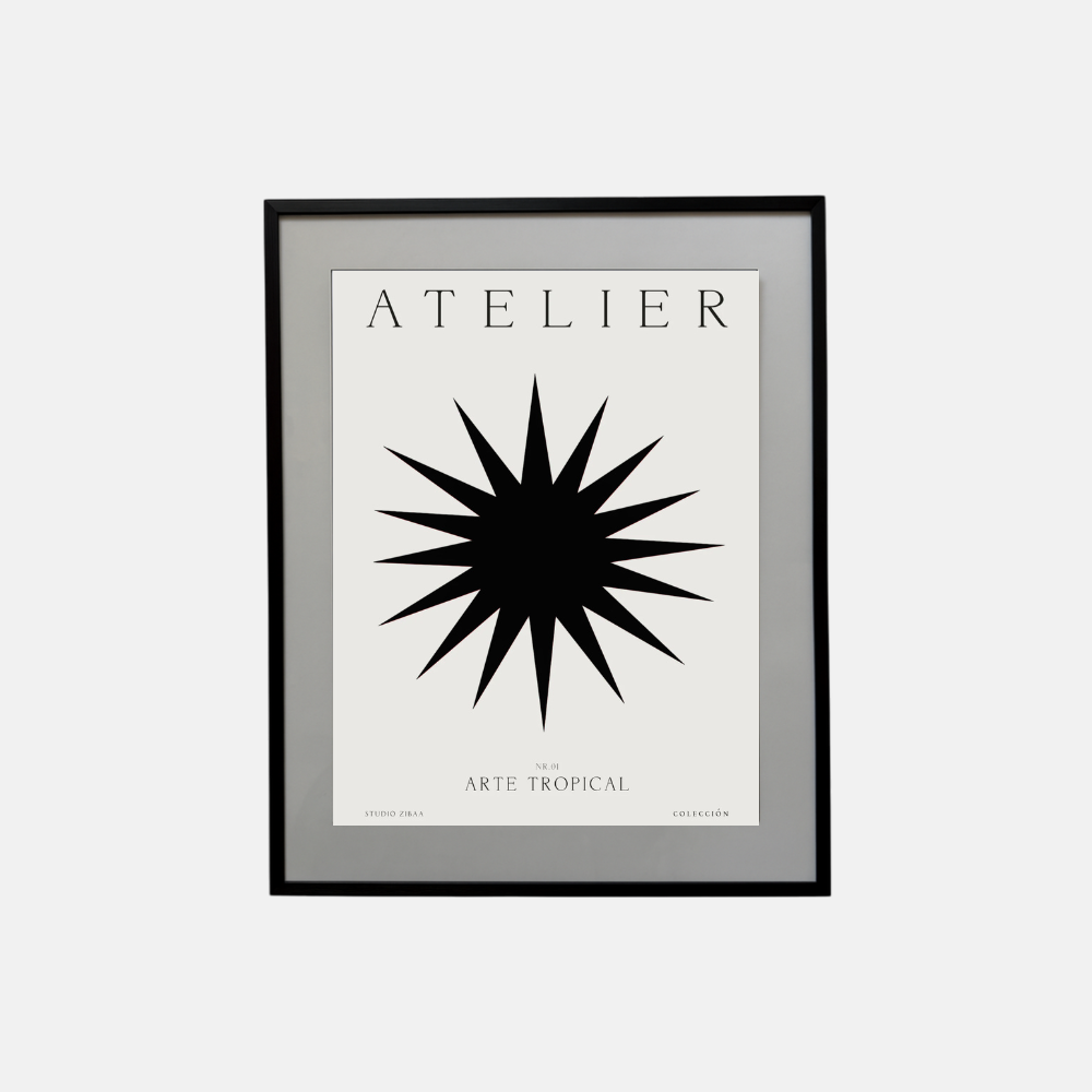 Arte Tropical Poster | Black