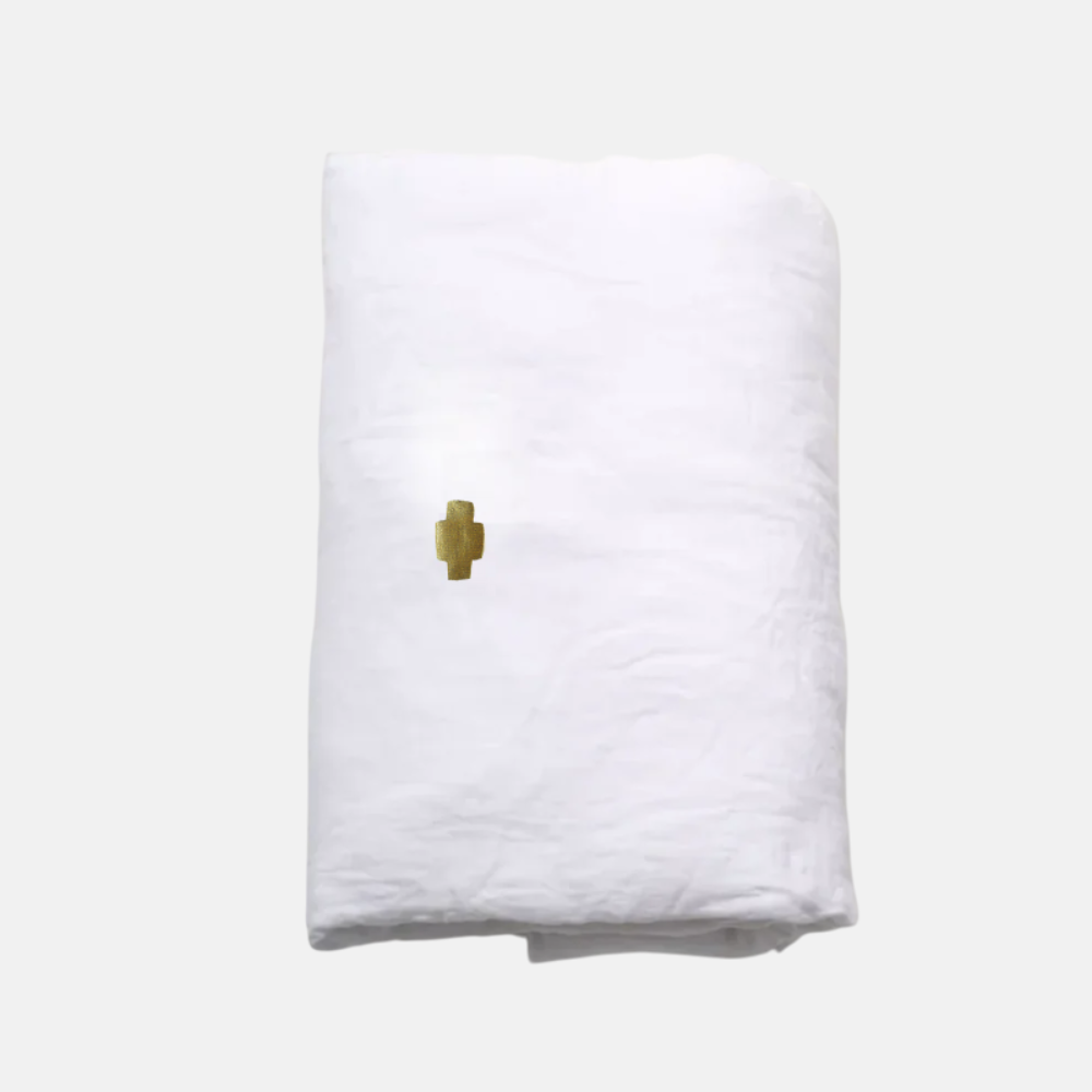 Cozy Cover Wit Cross Goud