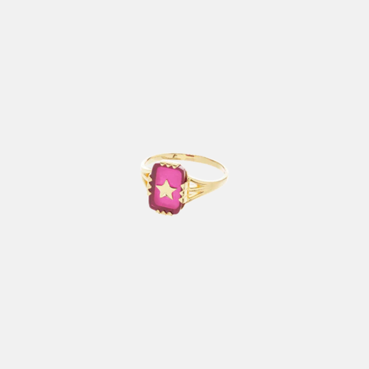 STARSHINE MAGENTA RING
