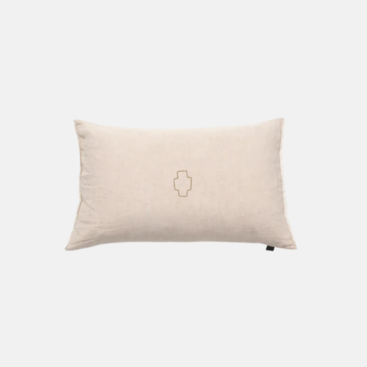 Kussen Zand Cross Line Goud