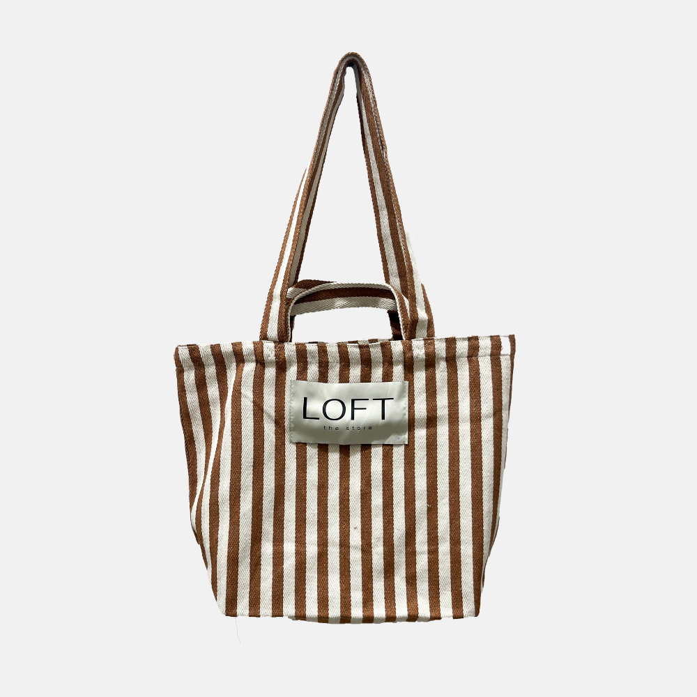 The Stripe Bag Brown