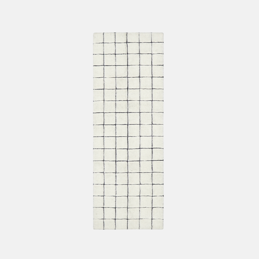 WOOL RUNNER RUG MOSAIC NATURAL