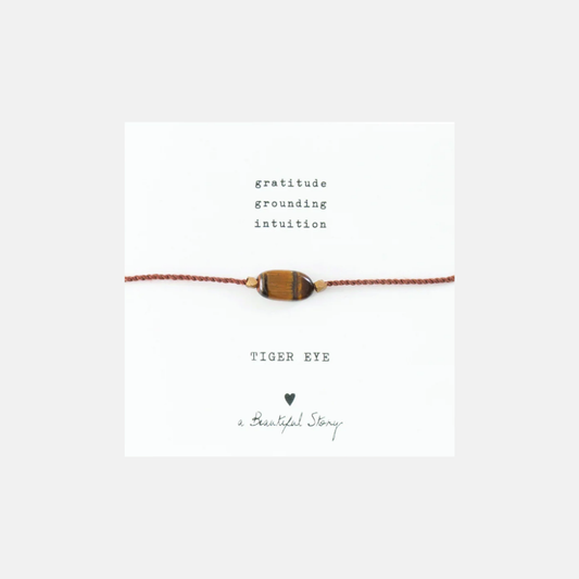 GEMSTONE CARD TIGER EYE