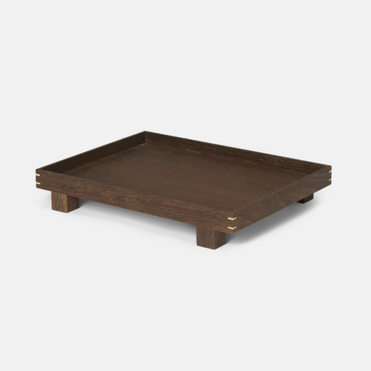 Smoked Oak Wooden Tray - Small