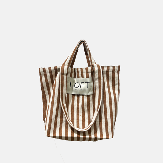 The Stripe Bag Brown