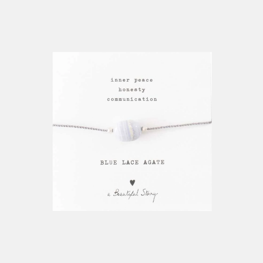 GEMSTONE CARD BLUE AGATE