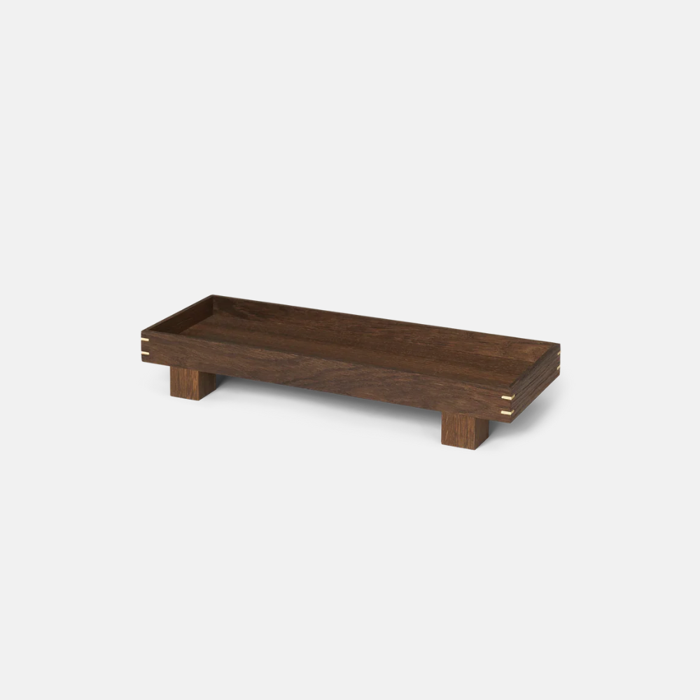 Smoked Oak Wooden Tray - Extra Small