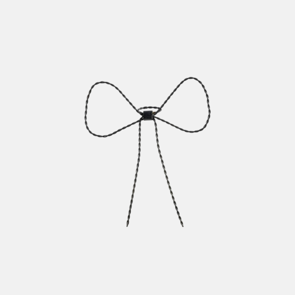 Christmas Bow | Oxidised Brass | H 18 Cm