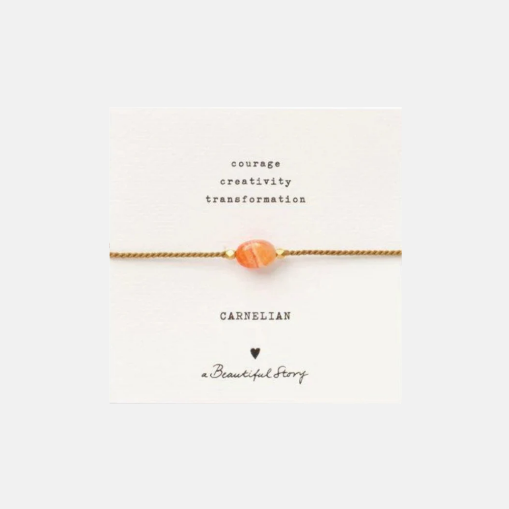 GEMSTONE CARD CARNELIAN