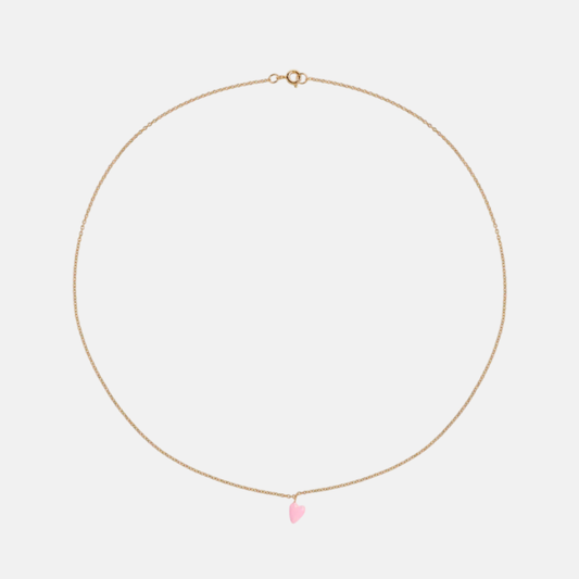 Rose Heart Beat Necklace