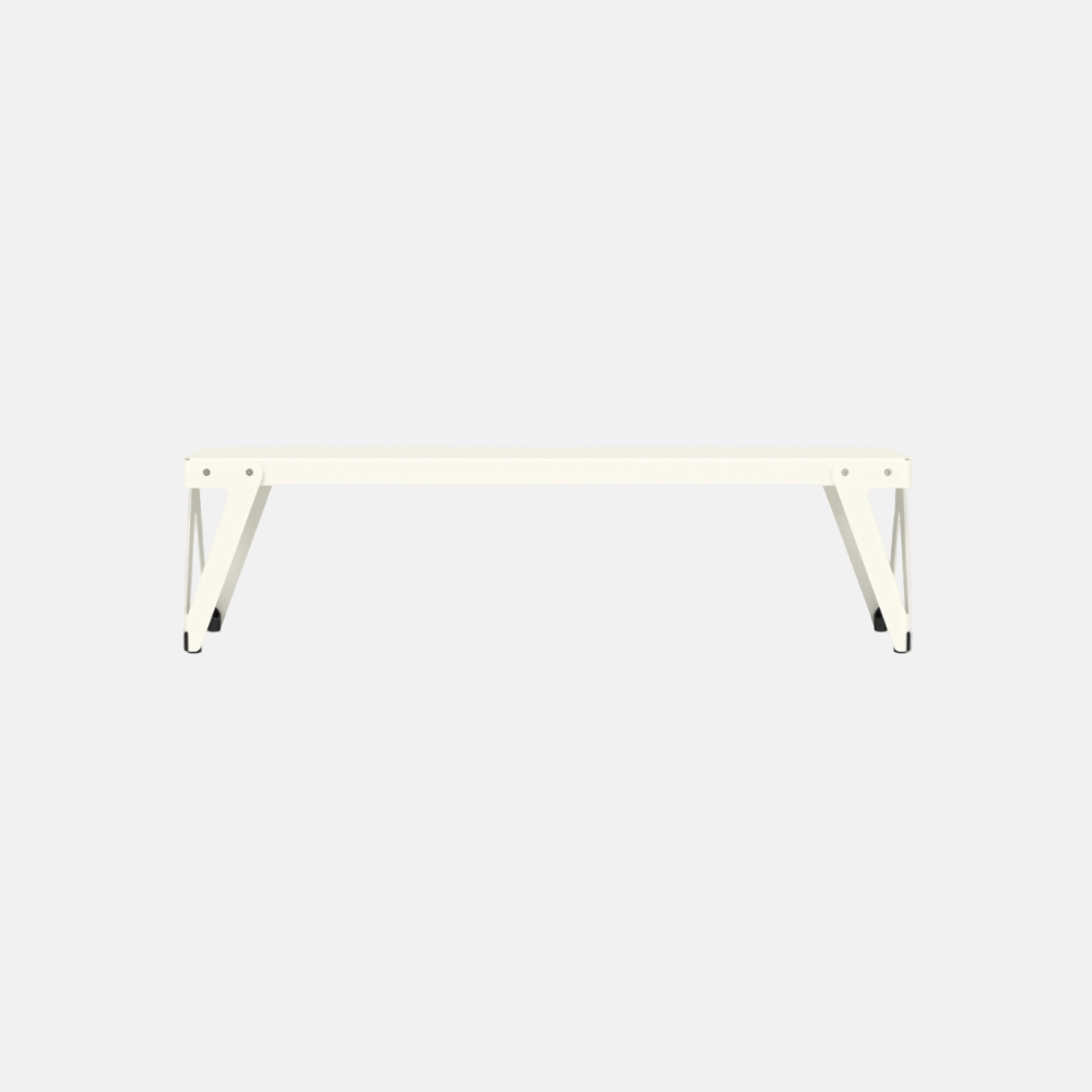 STOCK25 Lloyd Bench White OUTDOOR