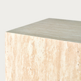 Load image into Gallery viewer, Maxime bijzettafel met travertijneffect
