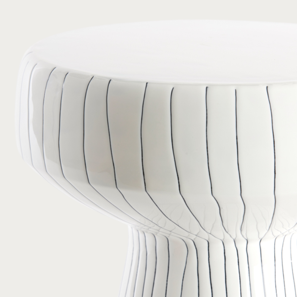 Bijzettafel Dakwa - Wit - Ø38cm