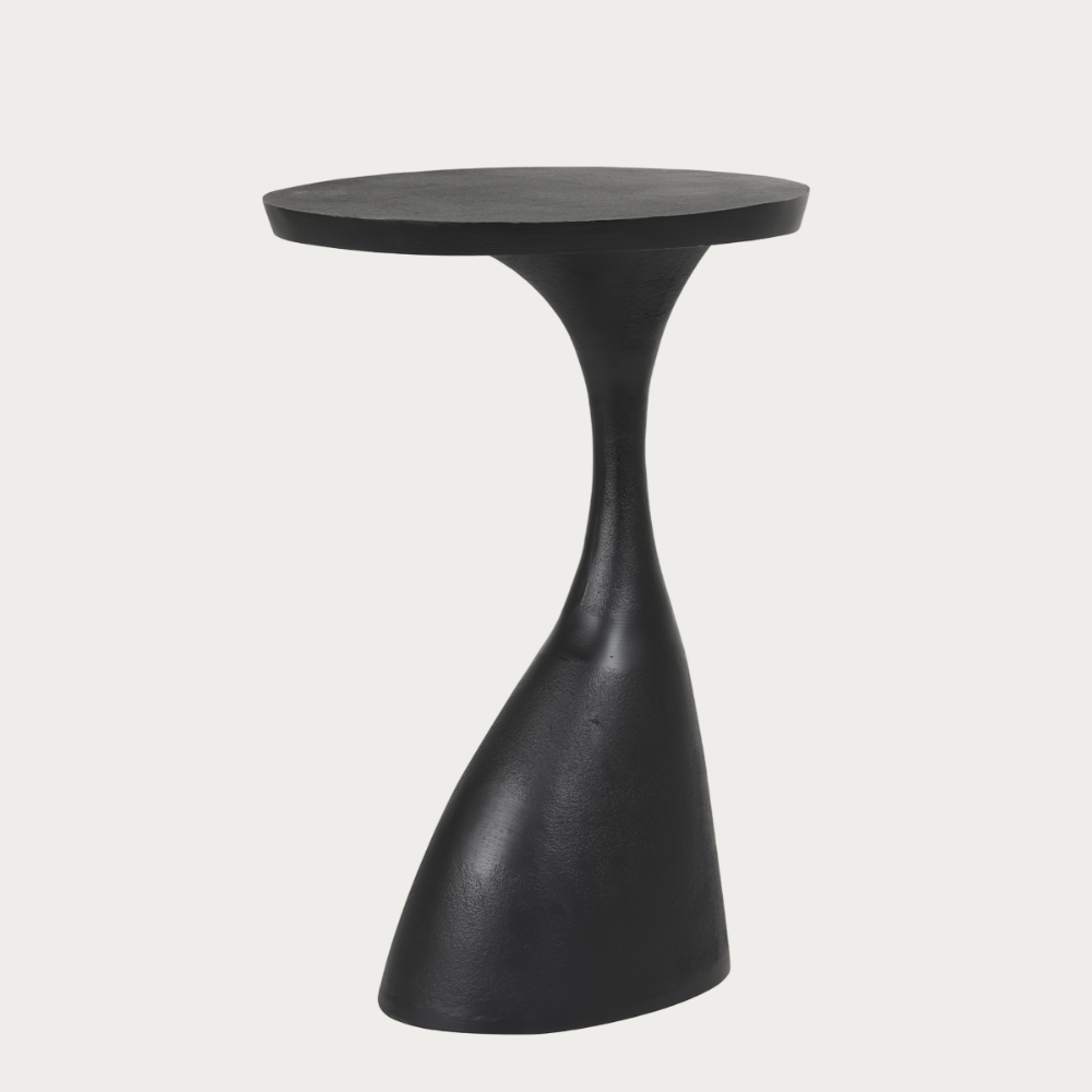 Bijzettafel Macau - Zwart - 40x33x61cm