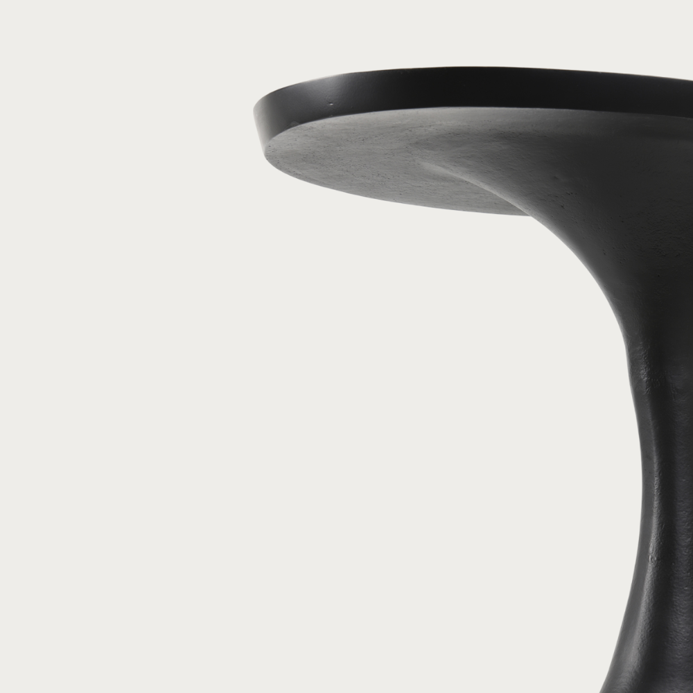 Bijzettafel Macau - Zwart - 40x33x61cm