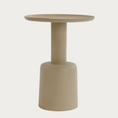 Afbeelding laden in Galerijviewer, Bijzettafel Ø39x52 cm MILAKI beige
