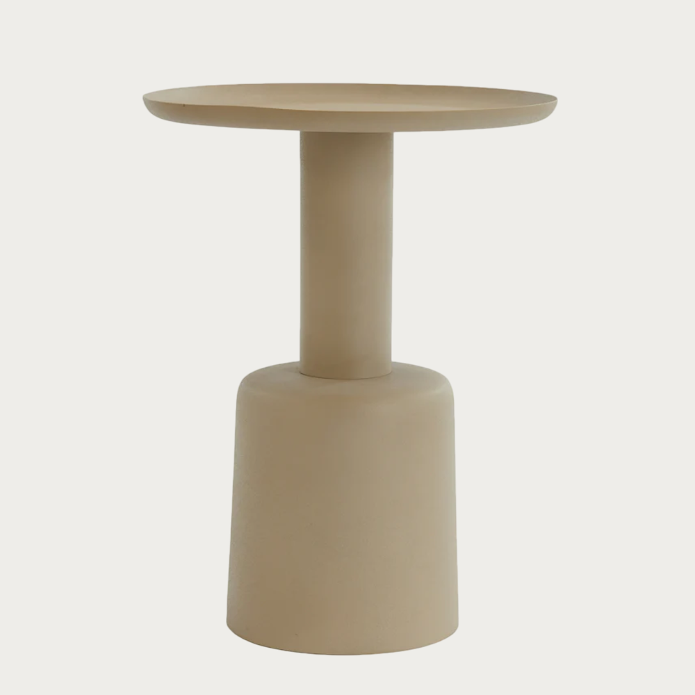 Bijzettafel Ø39x52 cm MILAKI beige