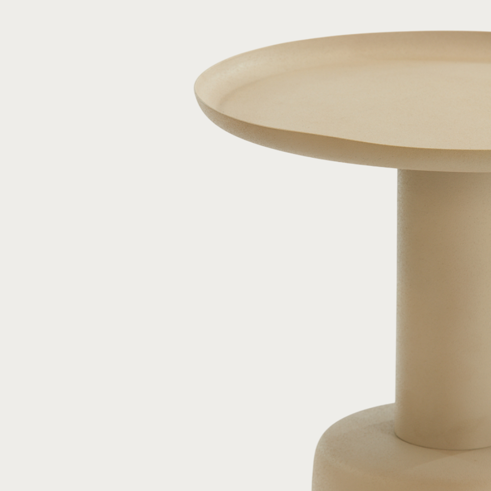 Bijzettafel Ø39x52 cm MILAKI beige