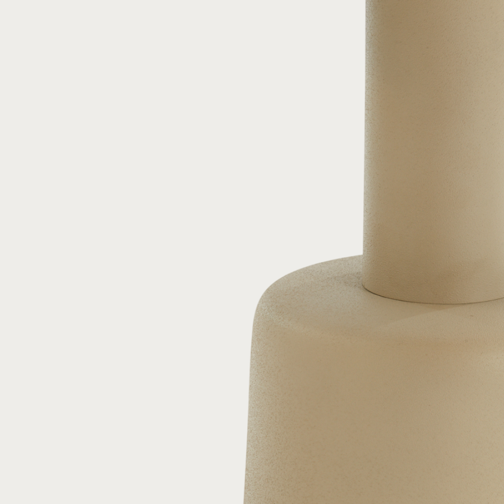 Bijzettafel Ø39x52 cm MILAKI beige